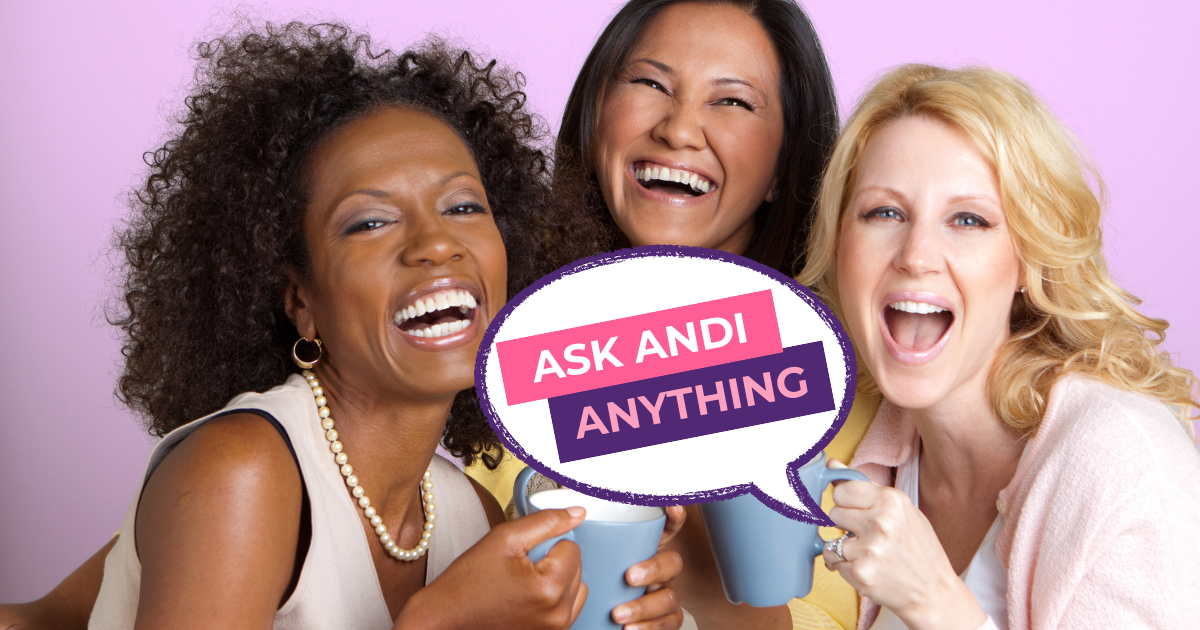 Featured image for “Ask Andi Anything: Hormone Creams, Aging & Uterine Bleeding in Menopause”